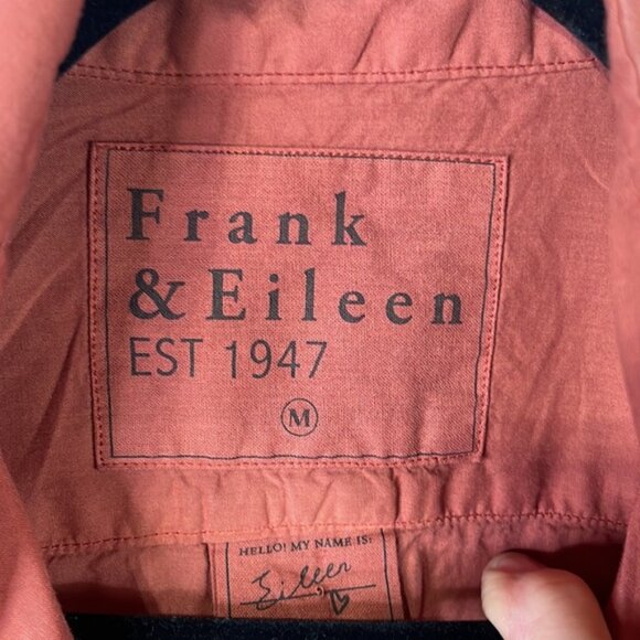 Frank and Eileen terra-cotta cotton Eileen blouse - Picture 2 of 3